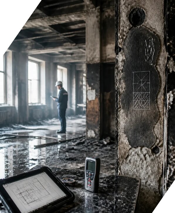 Обследование зданий после пожара в Пушкине от 16226 р. | ЭкспертизаРоссия